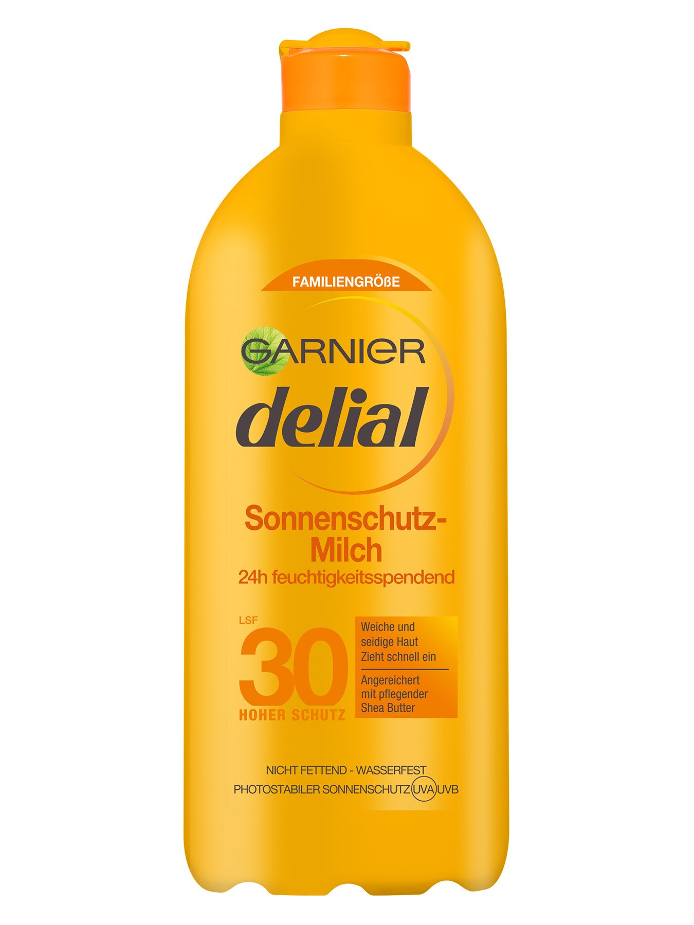 Sonnenschutz-Milch-Familiengroesse-Delial-400ml-Vorderseite-Garnier-Deutschland-gr